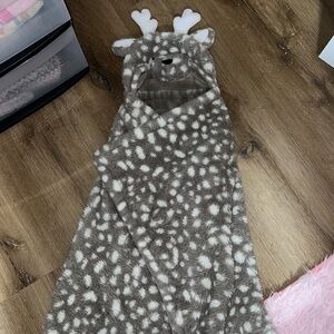 Kids Hooded Deer Blanket